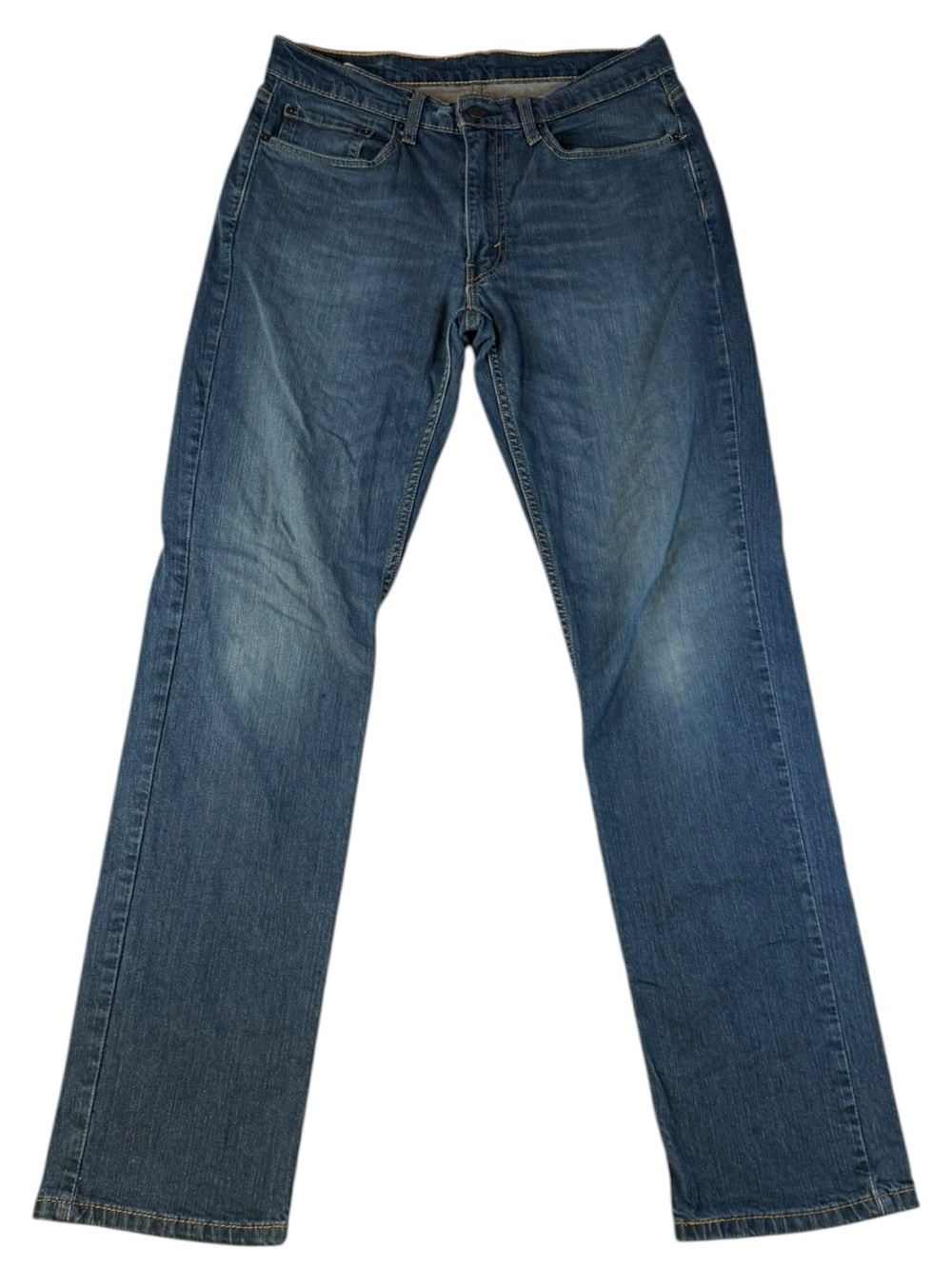 Levi’s 514 Straight Jeans Men’s 33x34 Medium Wash Stretch WaterLess Denim